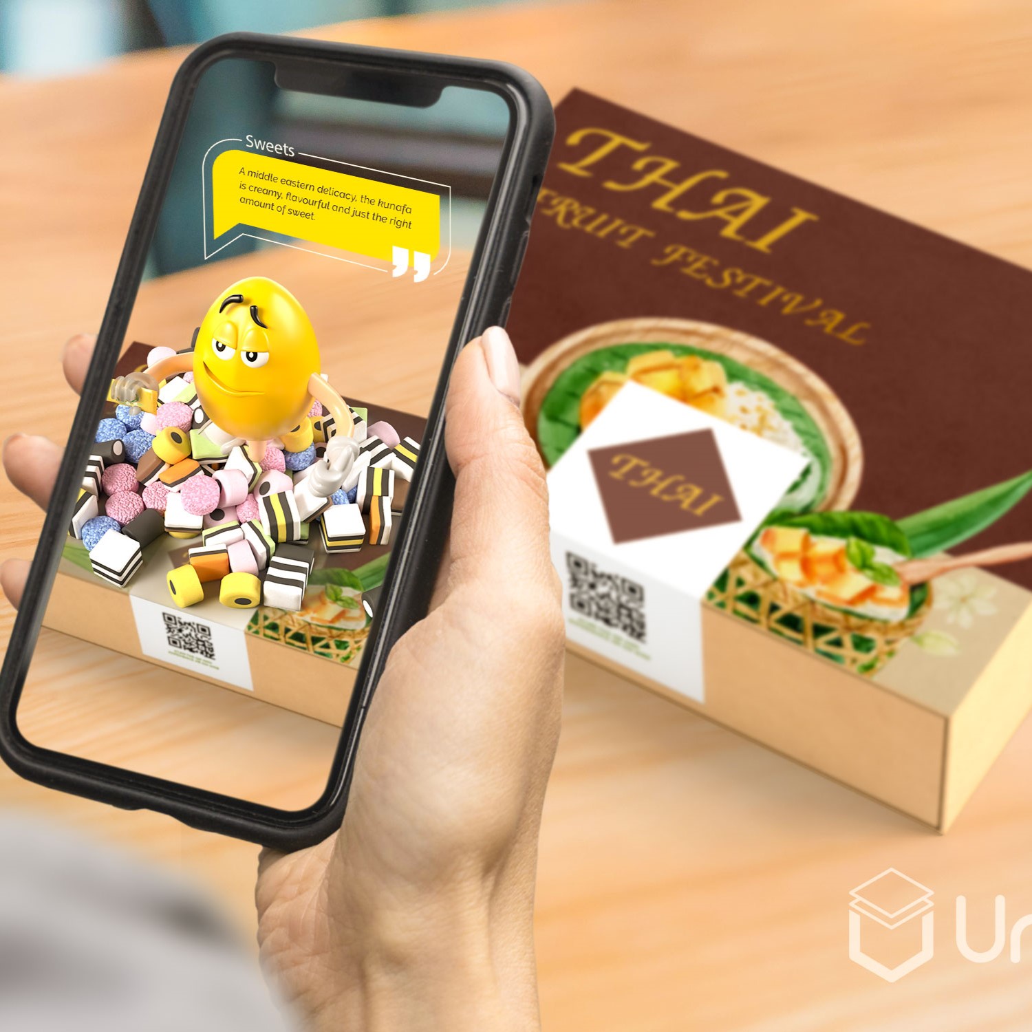 Giant egg tart augmented reality brand activation