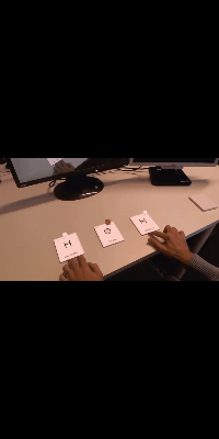 Augmented reality educational learning cards demonstration